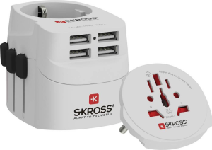 Skross Travel Adapter ProLight 4A World 4x USB-A