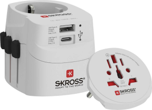 Skross Travel Adapter ProLight AC World USB-C + USB-A