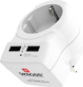 Skross Country Adapter Europe To UK USB