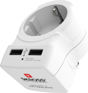 Skross Country Adapter Europe To USA USB
