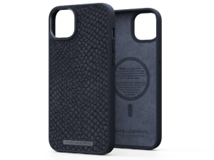 Njord Salmon Leather Magsafe Case iPhone 14 Plus Black