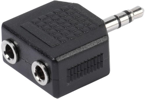 Vivanco Jack 3.5mm Socket Adapter Black