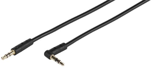 Vivanco Jack 3.5mm Cable Angle Black