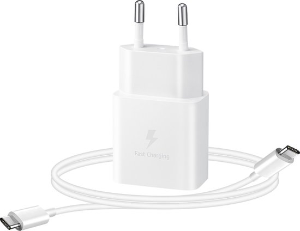 Samsung Power Adapter USB-C 15W + Cable USB-C 3A White